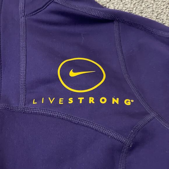Nike Jacket Womens Size XS Dri Fit Purple Livestrong Athletic Running - Picture 2 of 10
